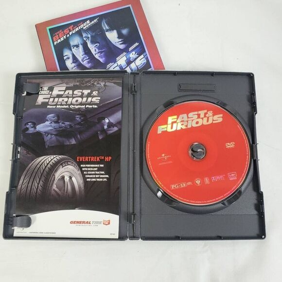 Fast & Furious DVD Vin Diesel Paul Walker Action Car Racing Movie - Picture 2 of 3